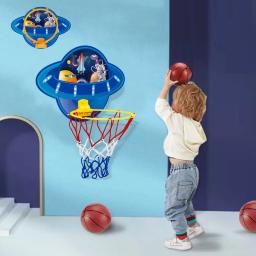 Basquete Conjunto com Bolas e Bomba de Bola para Crianças, Brinquedos Esportivos Portáteis, Tipo de Suspensão, Jogos para Meninos e Meninas - Image 1