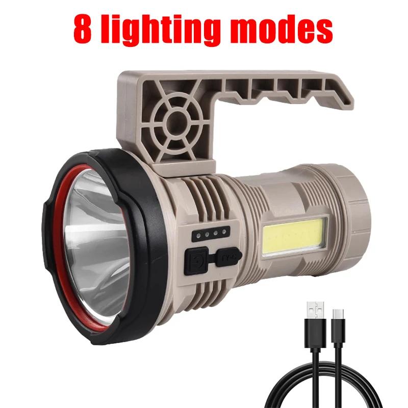 Impermeável LED Camping Lantern, Power Bank, Holofote, Lanterna para Caminhadas, Emergência, Casa, Ao ar livre, Novo, 4800mAh - Image 1