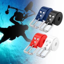 Silicone cinto de mergulho com fivela de aço inoxidável, Cuttable Underwater Scuba Diving Acessórios Caça submarina, 85cm-1m - Image 1