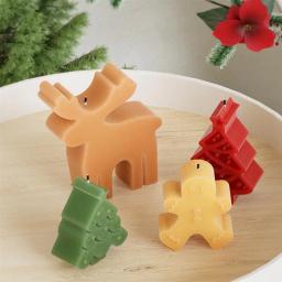 Molde De Vela De Silicone De Floco De Neve, Árvore De Natal, Aromaterapia, Molde De Vela Artesanal, Gesso De Sabão, Ferramentas De Cozimento De Resina - Image 4