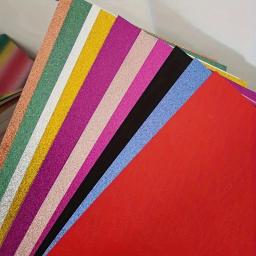 Purpurina Em Pó Cardstock para Artesanato, Papel Non-Drop, Decoração de Festa DIY, Presente de Natal, Tamanho A4, 8 in × 12 in, 10PCs - Image 2