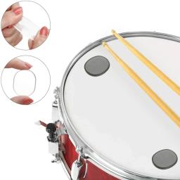 Silicone Tambor Amortecedor Gel Pads, Bateria Silenciador, Tone Control, Percussão Instrument Acessórios, Folha Peças, 6pcs - Image 3