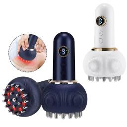 Wlireless elétrica aquecida meridiano escova massagem máquina de drenagem linfática aquecimento microcorrente anti celulite corpo massagem nas costas - Image 1