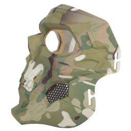 Airsoft máscara crânio tático com lente para a caça ao ar livre, combate paintball, rosto inteiro, máscaras de proteção do jogo cs - Image 4