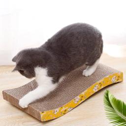 Arranhador de madeira com cama lounge destacável, arranhador 3 em 1 para treinamento de gatos, brinquedos de garra de moagem - Image 2