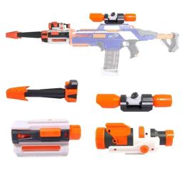 Acessórios universais para armas de brinquedo, para nerf n-strike elite series silenciador cauda estoque lanterna balas macias arma de brinquedo mosdified - Image 1