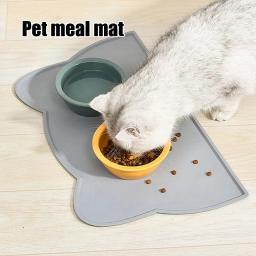 Placemats para Animais, Impermeáveis e Antiderrapantes, Evitar Derramamentos de Alimentos e Água, Fácil de Limpar, Cães e Gatos, 1pc - Image 1