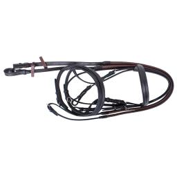 Rédeas de alta qualidade com borracha Bridle, Cabedal De Couro De Couro, Ferramentas a cavalo - Image 2