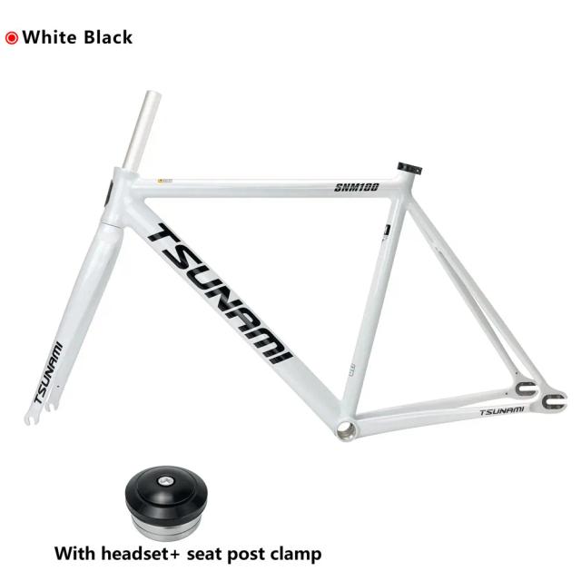 Tsunami SNM100 Conjunto de Quadro Bicicleta Liga de Alumínio Engrenagem Fixa 700c