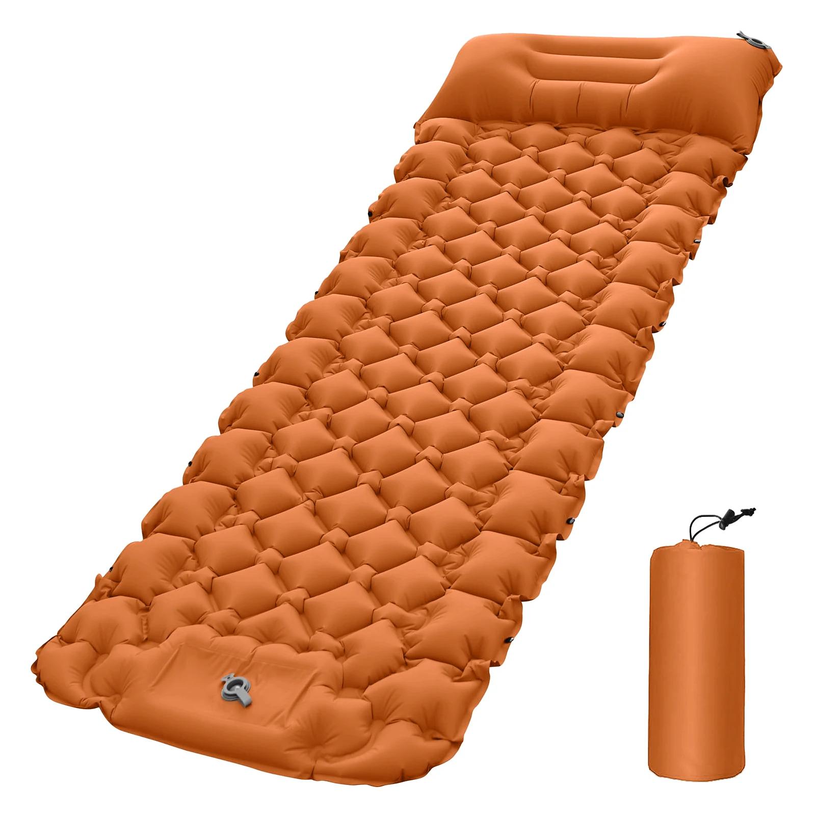 Colchão De Ar Com Travesseiro, Esteira De Acampamento, Almofada De Dormir, Inflar Rápido, Mochila Ao Ar Livre, 2 Pessoas, 196x125x9cm - Image 1