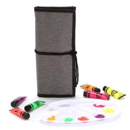 24 pçs profissional pintura pincel artistas kit para iniciante aquarela óleo pedra rocha pintura da lona mininaturas diy eas - Image 5