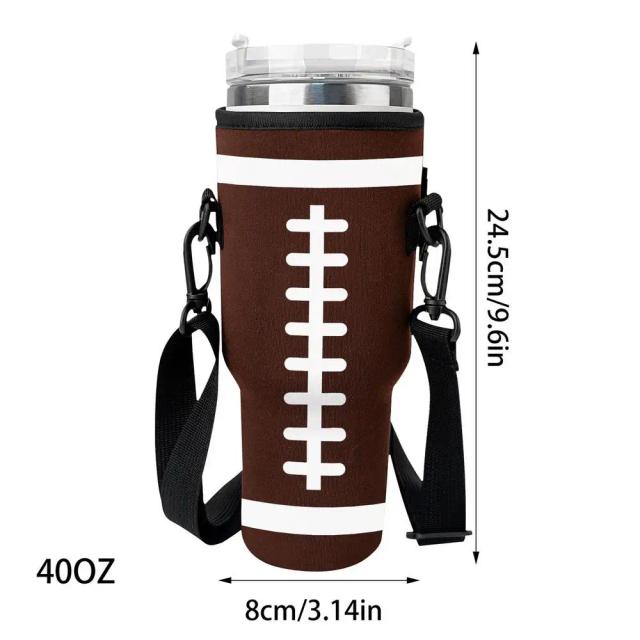 Suporte para Garrafa de Água de 40OZ com Tampa e Alça - Acessório Esportivo Ideal para Caminhadas e Atividades ao Ar Livre