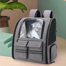 Estojo do carrinho de estimação respirável, Grande destacável gato e cão bolsa transportadora de viagem, Mochila portátil gato, Pet Bag de ventilação ao ar livre - Image 2