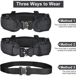 Homens multi-funcional tático cintura cinto conjunto, alta qualidade Nylon equipamentos, ao ar livre caça - Image 5