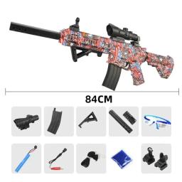 Novo m416 água gel arma blaster manual elétrico 2 modos arma de brinquedo rifle ar paintball pneumático para adultos meninos crianças cs go - Image 3