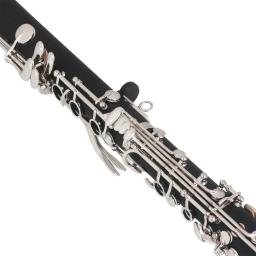 M MBAT-Clarinete Preto com Acessórios Saco, Bb, 17 Chaves, 6 Anéis, Clarinete Profissional, Instrumentos de Sopros - Image 2