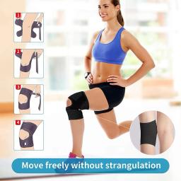 Elastic Sports Knee Pads para homens e mulheres, pressurizado, elástico, suporte, respirável, fino, voleibol, fitness, engrenagem, protetor de cinta, 1pc - Image 4
