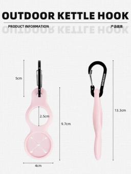 Silicone Sports Kettle Buckle, Suporte de garrafa de água ao ar livre, Gancho de toalha, Camping Caminhadas - Image 6