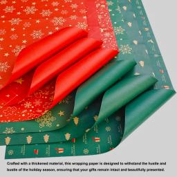 Papel De Embrulho De Presente De Natal, Artesanato De DIY, Papel Kraft para Decoração De Embalagem De Festa De Natal Ano Novo, 1Pc - Image 4