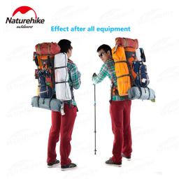 Naturehike-impermeável caminhadas mochila, escalada, trekking, viagem mochila, softback mochila com capa de chuva, grande capacidade, 70L - Image 6