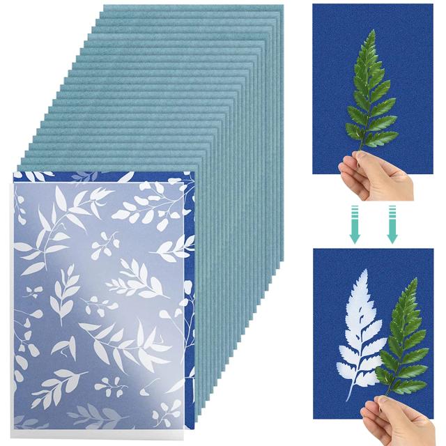 Silhuetas para Pintura em Papel: 80 Peças de Cianotipo para Artesanato e DIY para Crianças