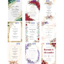 Cartões personalizados do convite para o aniversário do casamento, 50 pcs/lot - Image 2