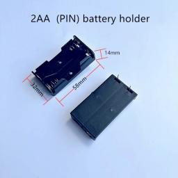 Suporte de bateria AA com pinos, caixa de bateria, tipo PCB, pode ser soldado, adequado para bateria AA, 1 a 2 slot, 10 a 20pcs - Image 5