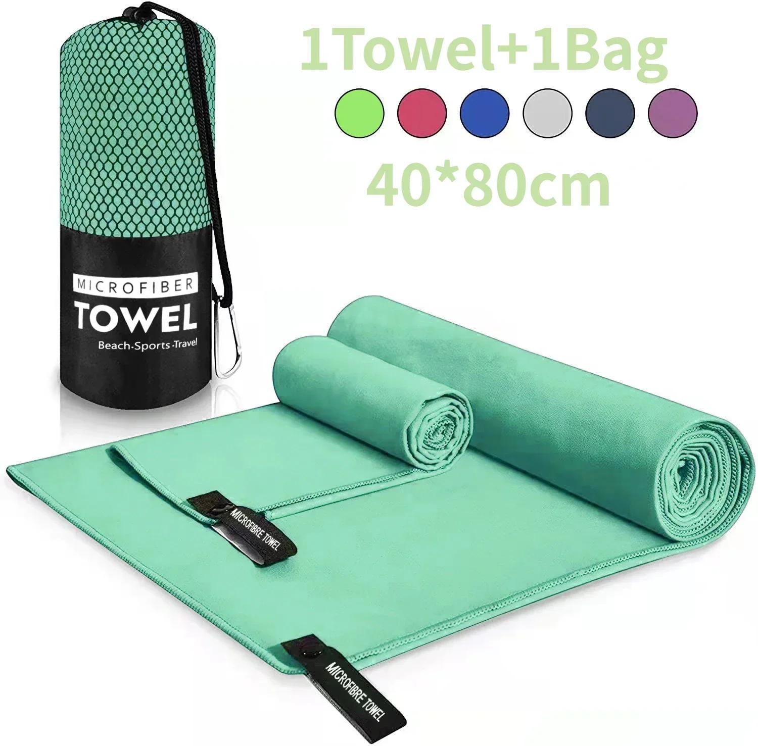 Toalha Desportiva de Secagem Rápida, Toalha, Azul, Cinzento, Verde, Laranja, Ginásio de Natação, Fitness, Camping, Corrida, Praia, Toalha, 40x80cm - Image 1
