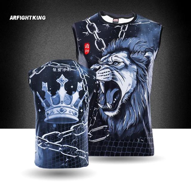 Colete Sem Mangas de Poliéster para Artes Marciais Mistas - Secagem Rápida, Ideal para MMA, Boxe, Jiu-Jitsu e Muay Thai - Tamanhos S a 2XL