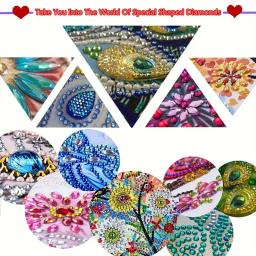 Cat Pattern Kit Pintura Diamante, DIY 5D Forma Especial, Cristal Pintura Diamante Parcial, Mosaico Fazendo Molduras Artesanato, 1Pc - Image 4