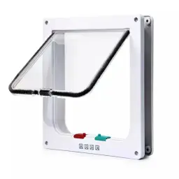 Porta com aba de plástico para animais de estimação, porta de segurança, pequeno pet fornecimentos, porta com aba para cão e gato, cachorro e gatinho, porta com aba de segurança - Image 3