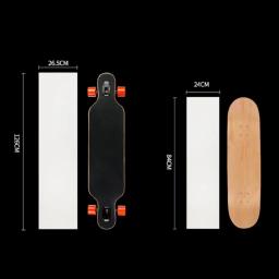1pc skate adesivo transparente lixa para scooters longboards duplo rocker placas acessórios - Image 4