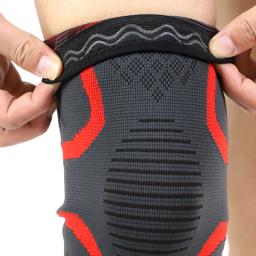 Joelheiras de nylon para esportes, 1 peça, joelheira protetora para dança, basquete, corrida, 2024 - Image 6