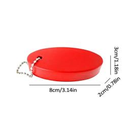 Oval flutuante bóia chaveiro, chaveiro leve, gadgets de segurança externos para parque aquático, camping, pesca, natação - Image 6