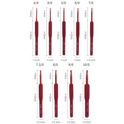 Agulha de Crochet de alumínio com alça de silicone Ganchos de crochê vermelho DIY Agulhas de tricô para camisola Ferramenta de costura Weave - Image 6