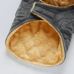 Casacos de inverno com trela para cães, clima frio, colete de lã, jaqueta para animais, roupas para cães pequenos e médios - Image 4