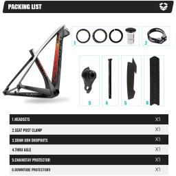 2024 lexon localizador carbono mtb quadro 29er udh mais mountain bike quadro de carbono 148*12mm boost selim escondido braçadeira peças da bicicleta - Image 6