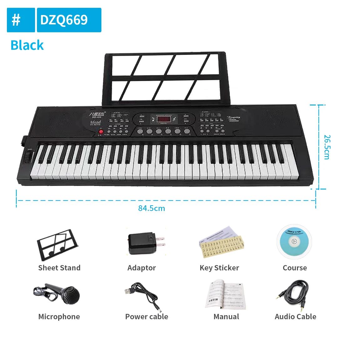 Teclado Musical Profissional, Controlador Midi, Piano Eletrônico, Sintetizador De Música, Digital 61 Teclas, Instrumentos De Órgão - Image 1