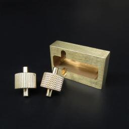 Ferramentas De Escultura De Couro De Cobre Puro, Artesanato De Couro, Tintura De Borda, Óleo De Costura, Conjuntos De Costura À Mão DIY, Ferramenta De Fabricação De Couro, 2 Rolos, 1 Conjunto - Image 3