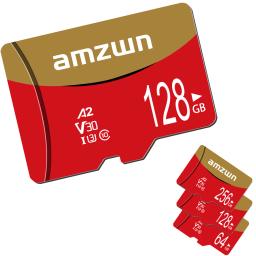 AMZWN Cartão Micro TF/SD Classe 10 Cartão de Memória Pequena Capacidade 32GB 64GB 128GB 256GB Adequado para Câmeras, Celulares - Image 4