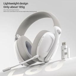SmailWolf-L80 Bluetooth sem fio fones de ouvido de três modos fone de ouvido leve 2.4G fones de ouvido para jogos esportes baixo - Image 1
