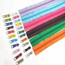 Longo Nylon Zíperes Rolls, Slider Zipper para Alfaiate, Acessórios de Costura, 1 m, 2 m, 3 m, 5 m, 10 m, 4 Pcs, 8 Pcs, 12 Pcs, 20 Pcs, 40 PCes - Image 1