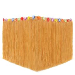 Saia De Mesa De Cor De Palha Tropical, Decorações De Festa Havaianas, Decoração De Casamento De Aniversário, Festa Temática De Verão, Suprimentos De Piquenique Em Casa - Image 2