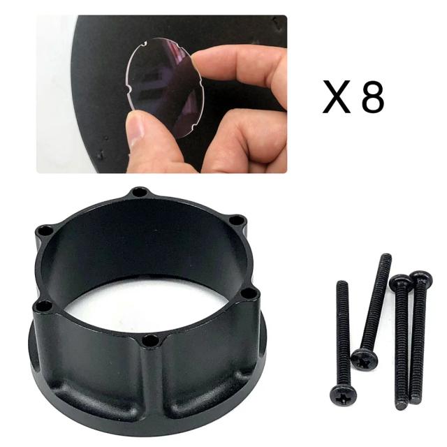 Lente de Visão para Arco e Flecha Bow Sight, Acessório de Caça para Tiro ao Ar Livre, Opções 4x, 6x e 8x, 1 Unidade