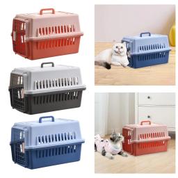 Portador de animais de estimação portátil rígido, Viagem Canil para cães e gatos, Caixa de transporte para cachorros - Image 2