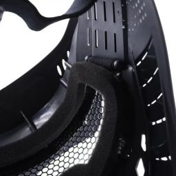 Tático máscara facial paintball malha de aço inoxidável máscara óculos proteção máscaras para airsoft tiro com arco paintball - Image 5
