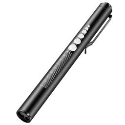 Usb recarregável médica acessível caneta luz mini lanterna de enfermagem led tocha lâmpada com clipe de aço inoxidável bolso lanterna led - Image 6
