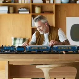 O Orient Express Train Blocos de Construção para Crianças, Tijolos modelo locomotiva de luxo, Brinquedos de Natal MOC 21344 - Image 3