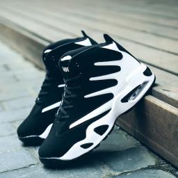 Tênis de basquete antiderrapante para homens, almofada, esportes, fitness, treinamento, unissex, masculino, botas de basquete, tênis de cesta, novo, 2024 - Image 2