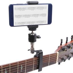 Suporte ajustável do telefone para guitarra, Capo Stand, instrumentos musicais Acessórios - Image 1